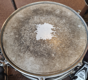 worn out snare head