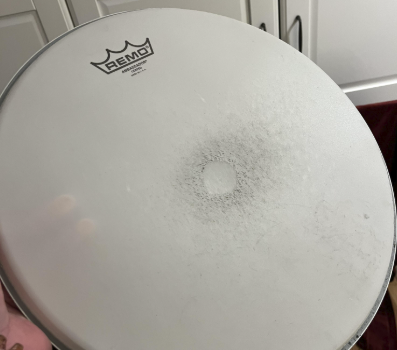 when to replace drum heads - worn out ambassador